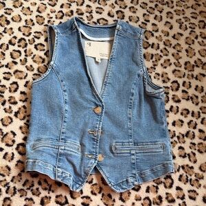 Pilcro Blue Denim Vest